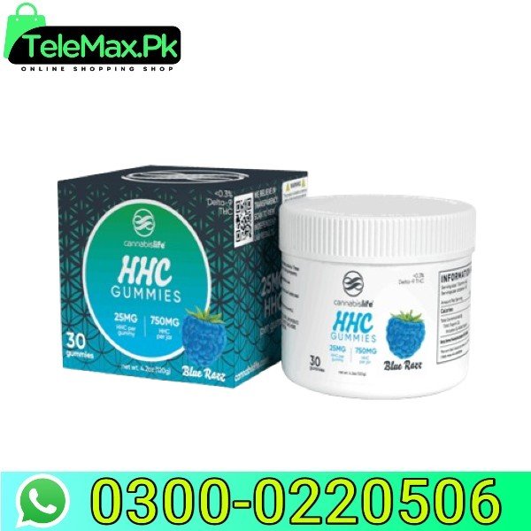 Blue Razz HHC Gummies (30ct) 750mg In Pakistan