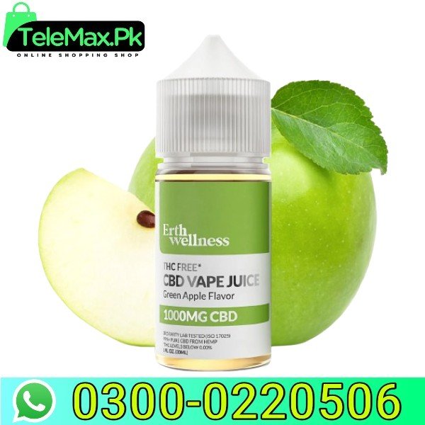 Erth Hemp CBD Vape Juice Green Apple In Pakistan