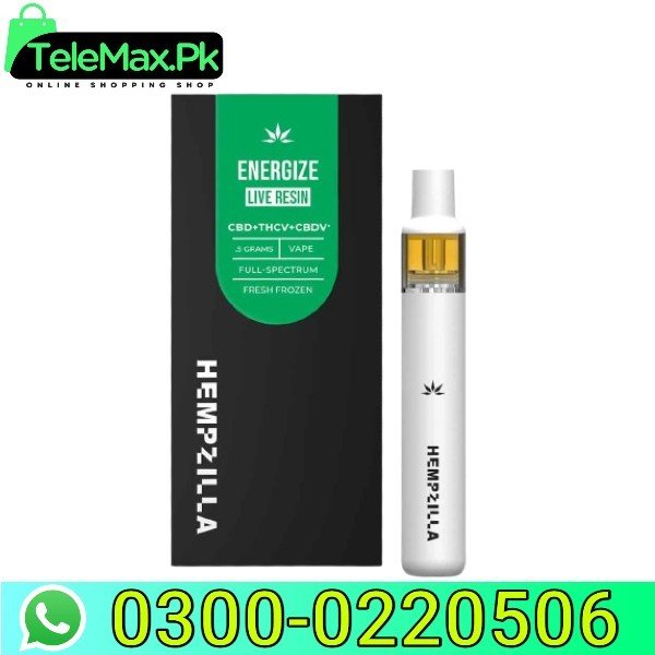 Hempzilla CBD Live Resin Energize Disposable 500mg In Pakistan