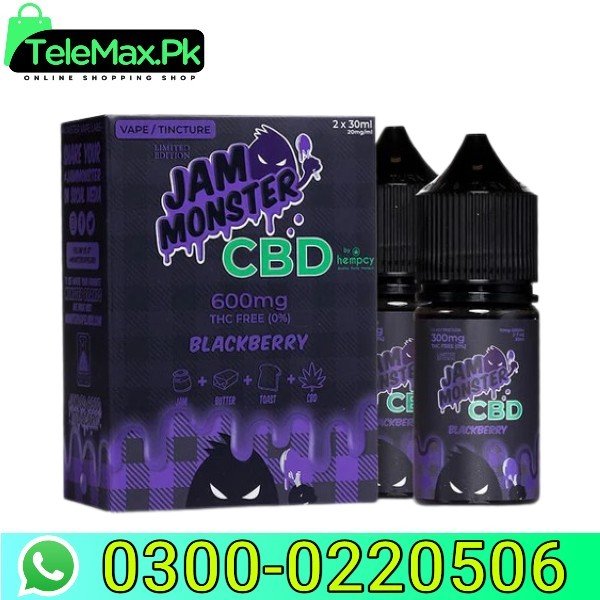 Jam Monster CBD Vape Juice Blackberry 600mg